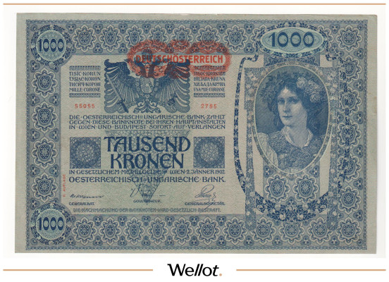 Изображение лота 1000 Крон 1902 (1919) Австрия AUNC
