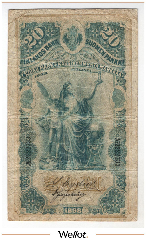 Изображение лота 20 Марок Золотом 1898 Российская Империя Финляндия