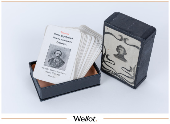 Изображение лота Настольная Игра "Русские писатели" Российская Империя Конец XIX века