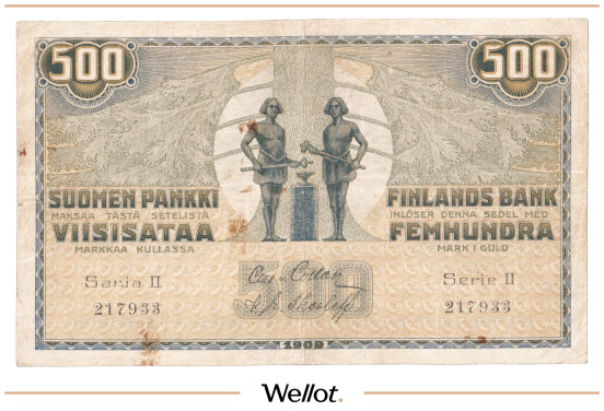 Изображение лота 500 Рублей 1909 (1918) Финляндия