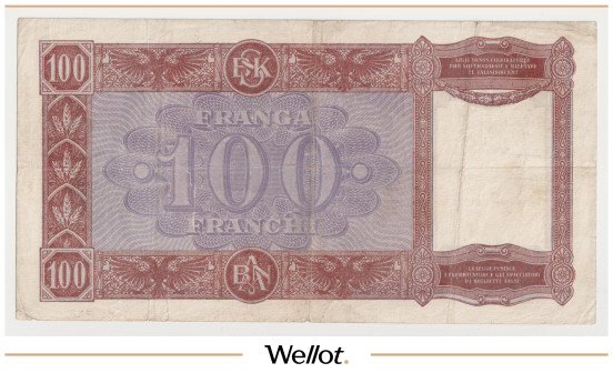 Изображение лота 100 Франга ND (1940) Албания