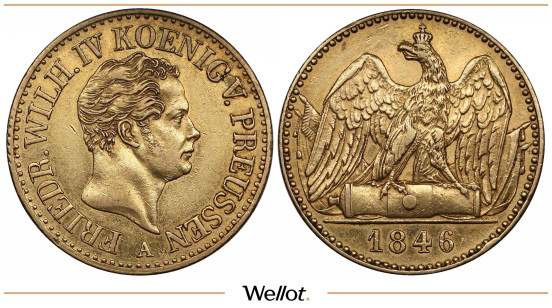 2 Фридрихcдора 1846 А Фридрих Вильгельм IV Германия Пруссия