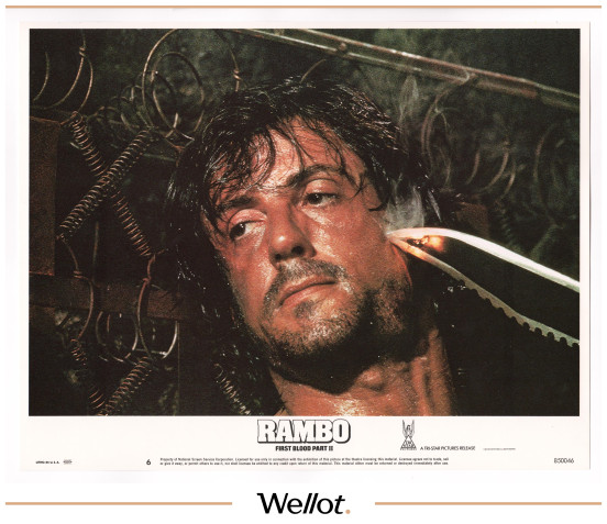 Изображение лота Плакат к Фильму «Rambo» + 8 Мини-Постеров 1985