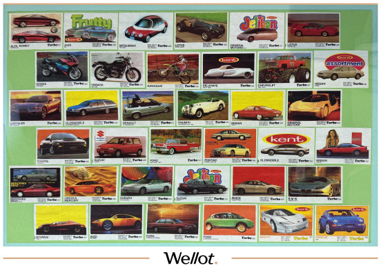 Изображение лота Коллекция Вкладышей от Жевачек «Turbo» 36шт