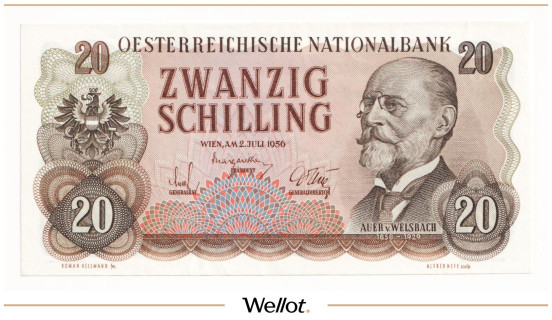 Изображение лота 20 Шиллингов 1956 Австрия UNC