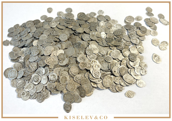 Изображение лота Клад Серебряных Монет XVII века Более 900 шт.