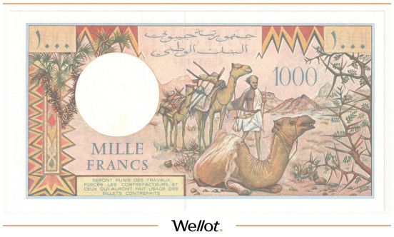 Изображение лота 1000 Франков ND (1979-2005) Джибути UNC