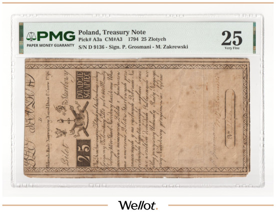25 Злотых 1794 Польша PMG 25