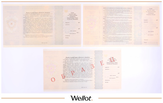 Изображение лота 10000-10 Миллионов Рублей ND (1990е) Российская Федерация Сберегательный Банк Образец 3 шт XF-UNC