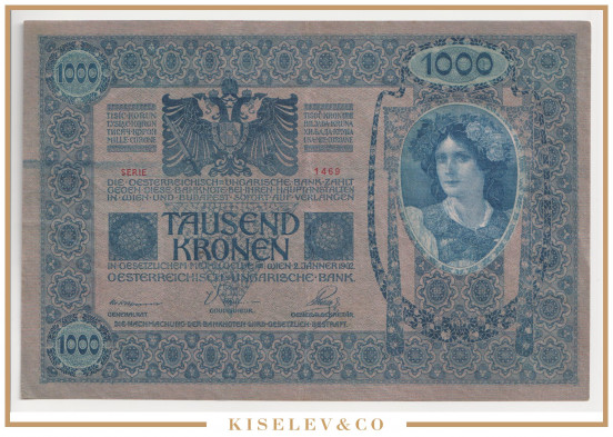 Изображение лота 1000 Крон 1902 (1919) Австрия