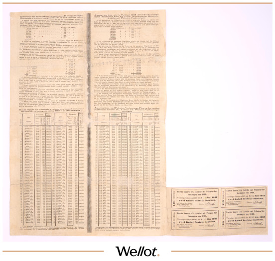 Изображение лота 100 Рублей 1866 Российская Империя Второй Внутренний 5% Выигрышный Заем 2 шт