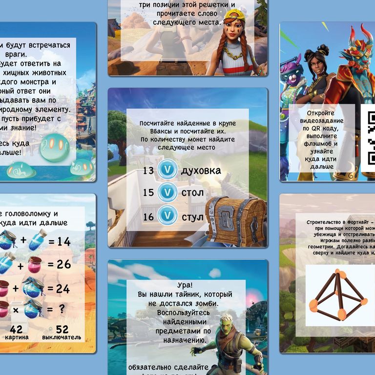 Сценарий домашнего квеста «Fortnite»