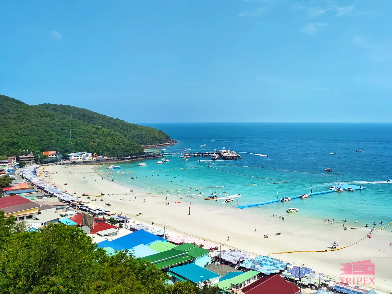 площадка tawaen beach на острове ко лан паттайя