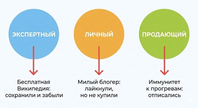 3 типа контента