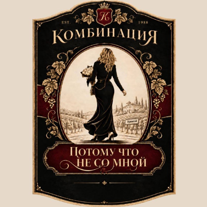 Обложка сингла «Потому что не со мной» группы «Комбинация»