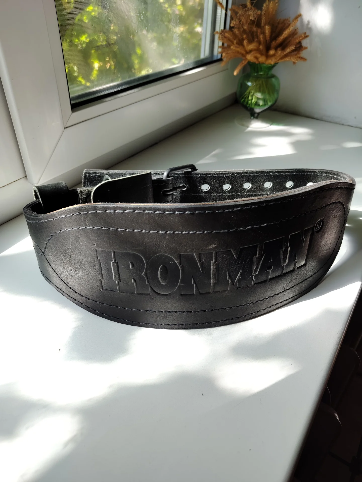 Пояс атлетический кожаный ironman - изображение 1