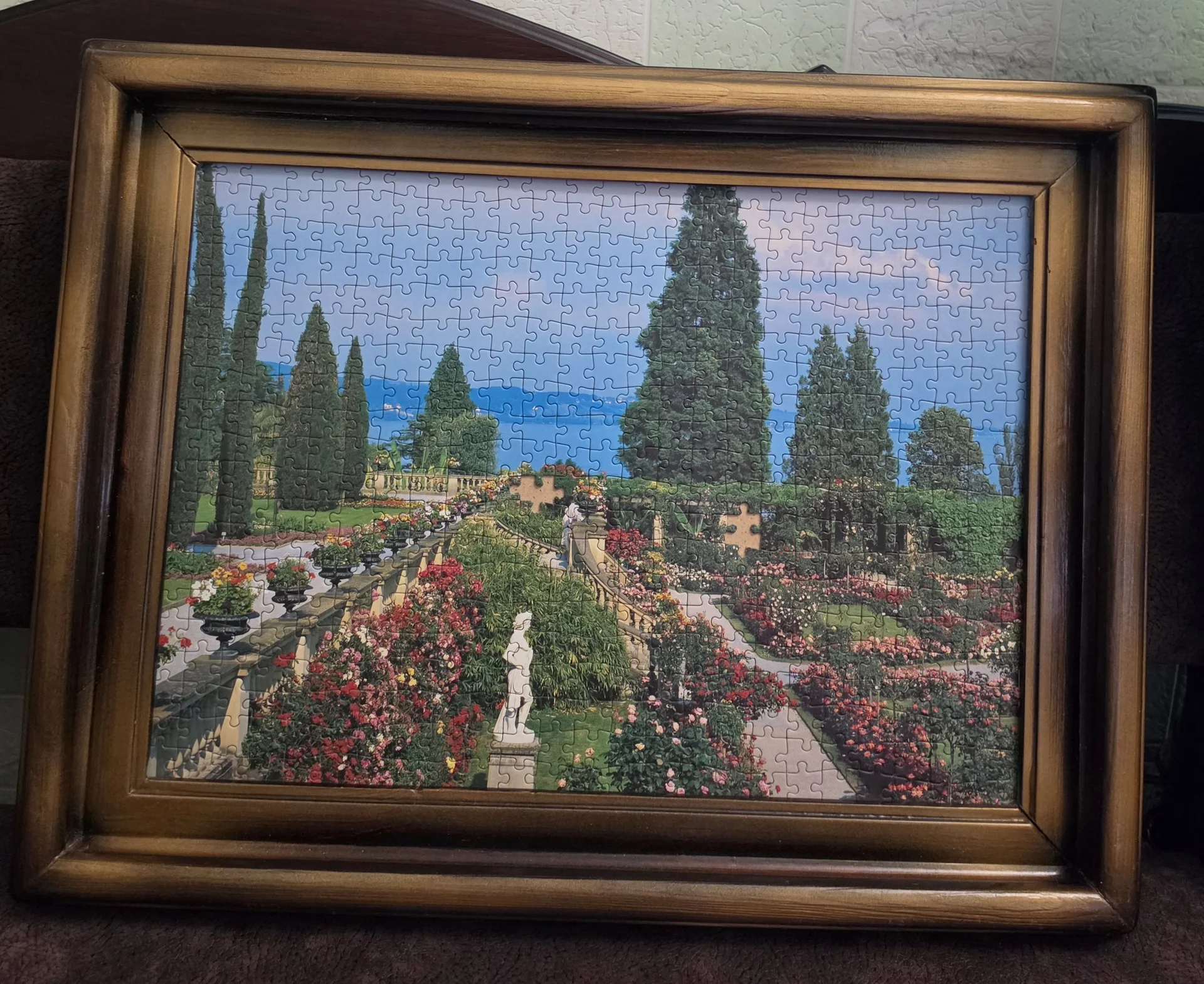 Картина в деревянной раме из пазлов, 59.5×6×46 - изображение 1