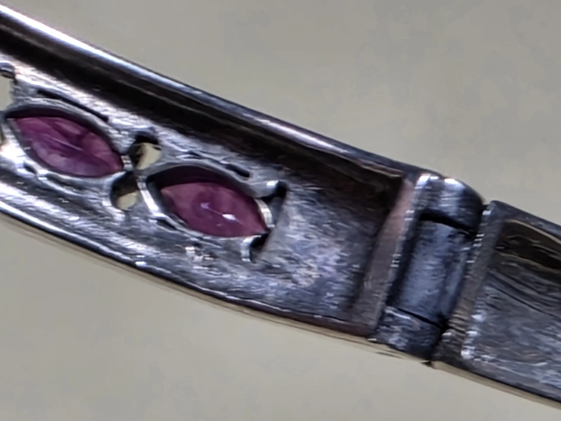 Серебрянный браслет с рубинами,925 проба.Новый - миниатюра 4