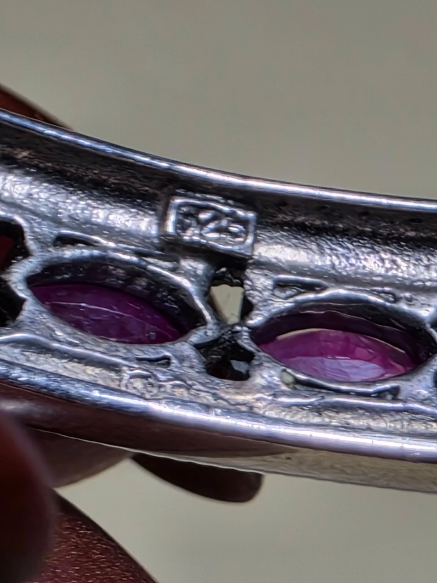 Серебрянный браслет с рубинами,925 проба.Новый - миниатюра 5