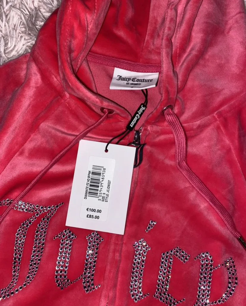 Розовая кофта juicy couture оригинал - миниатюра 2