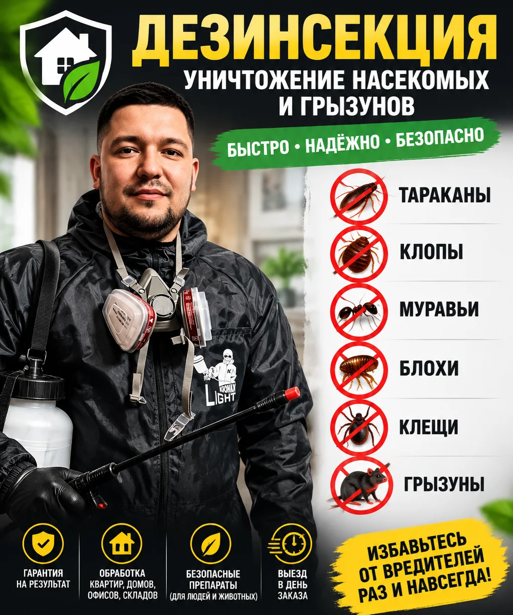 Дезинфекция дезинсекция уничтожение тараканов - изображение 1