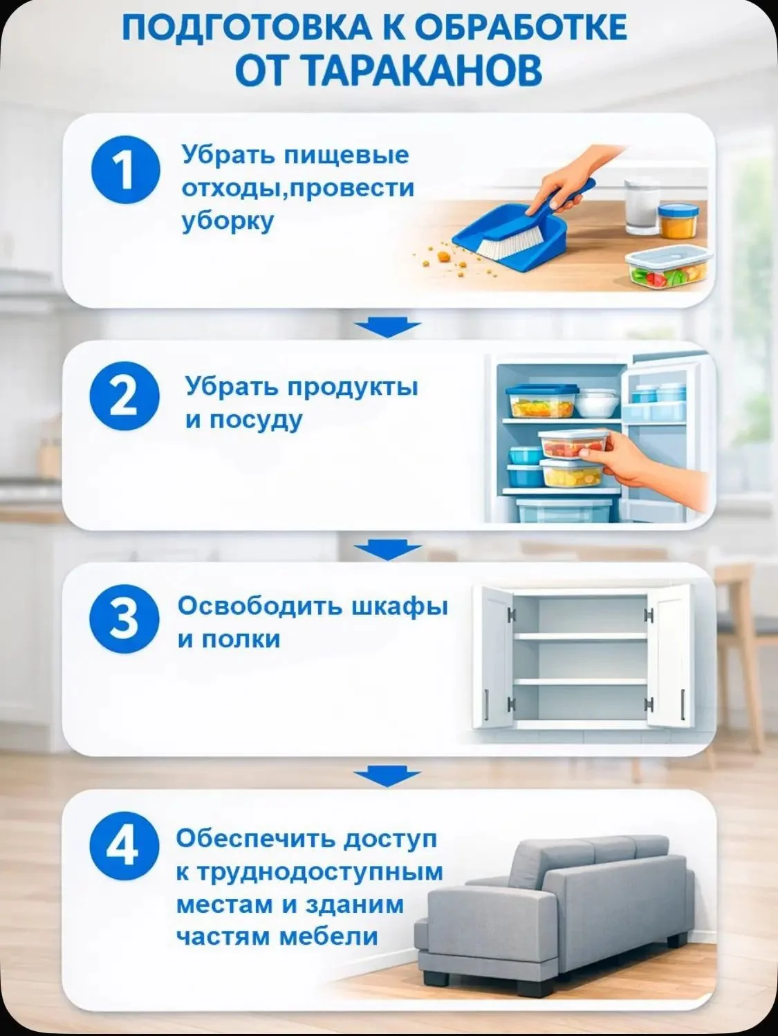 Дезинфекция дезинсекция уничтожение тараканов - миниатюра 4