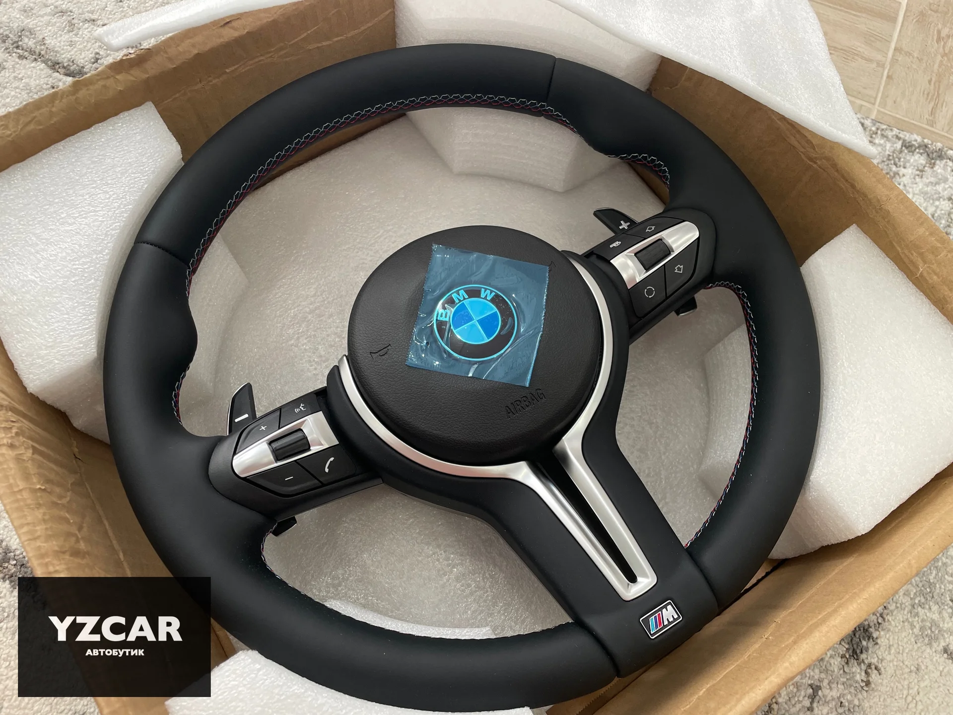 Руль Bmw M, с подушкой безопасности(адаптированы н - миниатюра 3