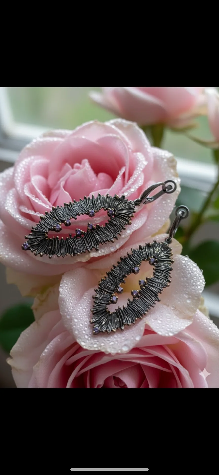 Серебряный Дизайнерский комплект с аметистами - миниатюра 6