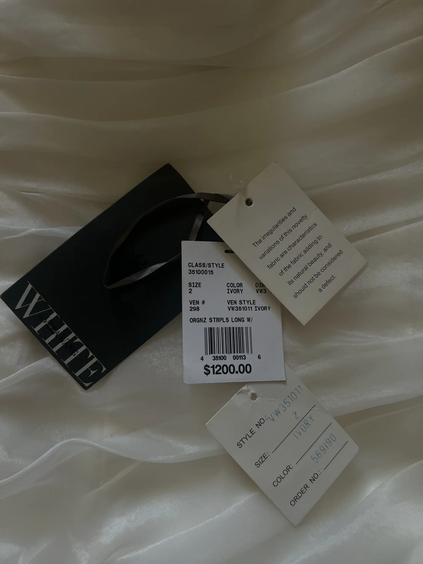 Свадебное платье Vera Wang xs-s оригинал - миниатюра 5