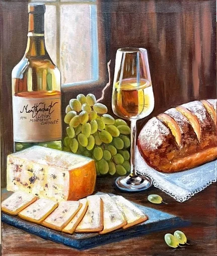 Картина "Вино, соль и хлеб"