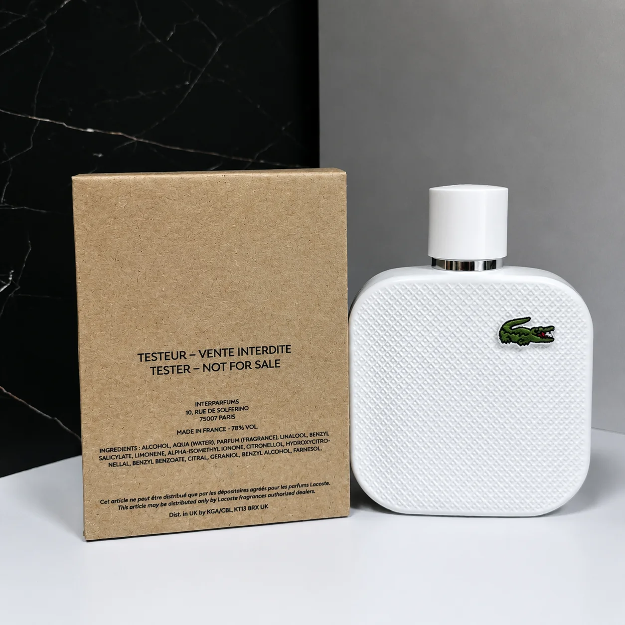 Lacoste L.12.12 blanc edt 100ml tester - миниатюра 5