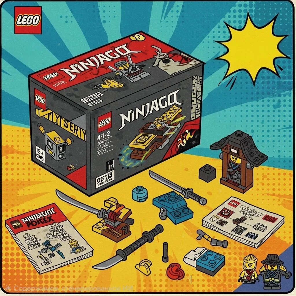 Mystery box c набором Lego Ninjago