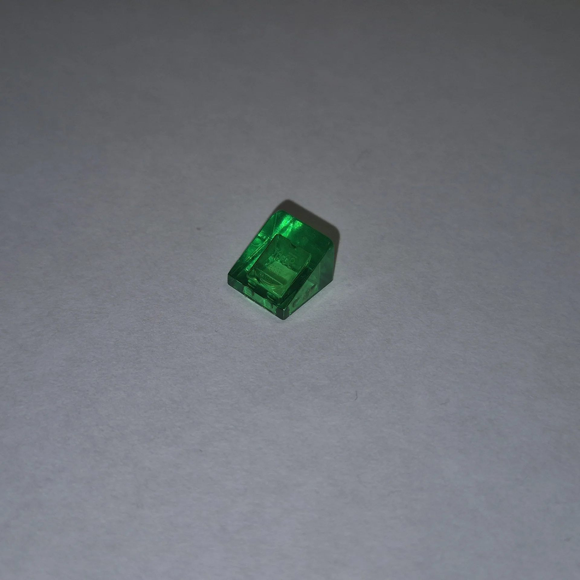 LEGO: Склон 30° 1x1x2/3 (Trans-Green) - изображение 1