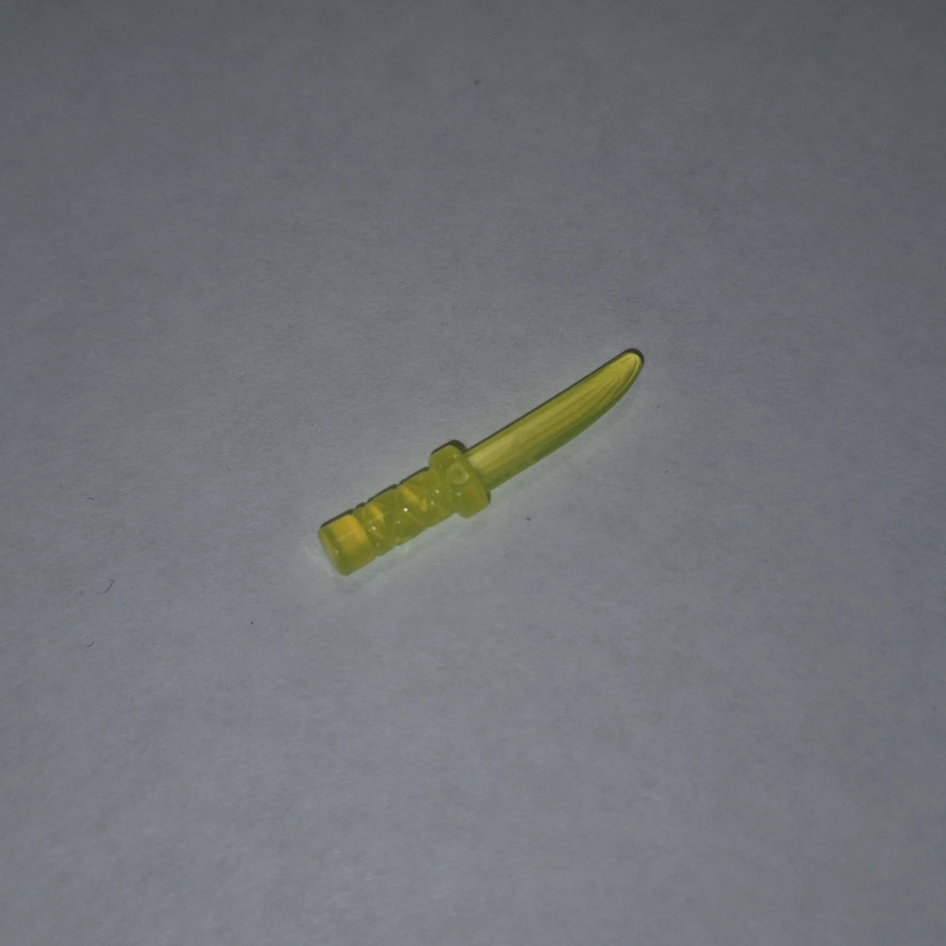 нож / кинжал LEGO (Trans-Neon Green), деталь 37341