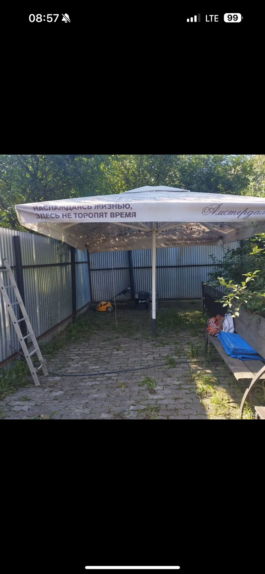 Зонт садовый 4х4 - миниатюра 3