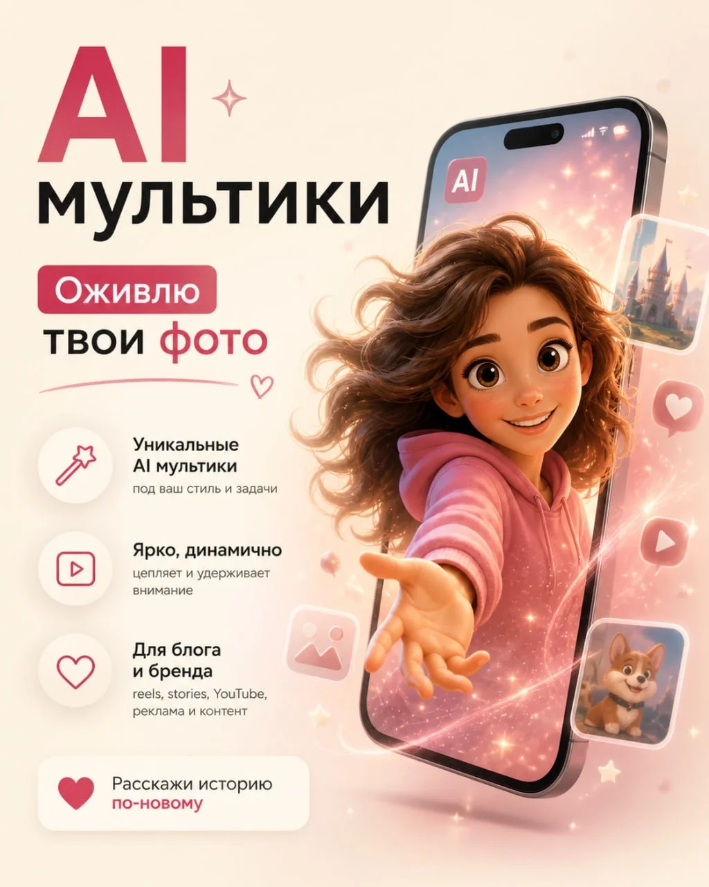 Трендовые AI мультики | видео из фото - изображение 1