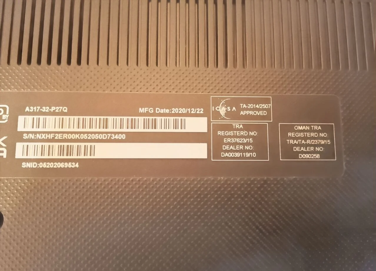 Ноутбук, 17.3" Acer Aspire 3 A317-32