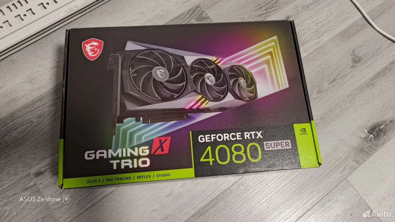 MSI GeForce RTX 4080 Super 16G Gaming X Trio - миниатюра 2