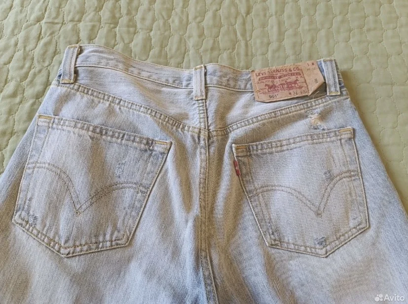 Мужские джинсы levis 501 W - миниатюра 3