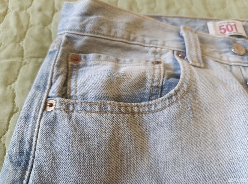 Мужские джинсы levis 501 W - миниатюра 4