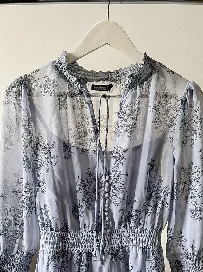 Платье Boohoo с цветочным принтом - миниатюра 4