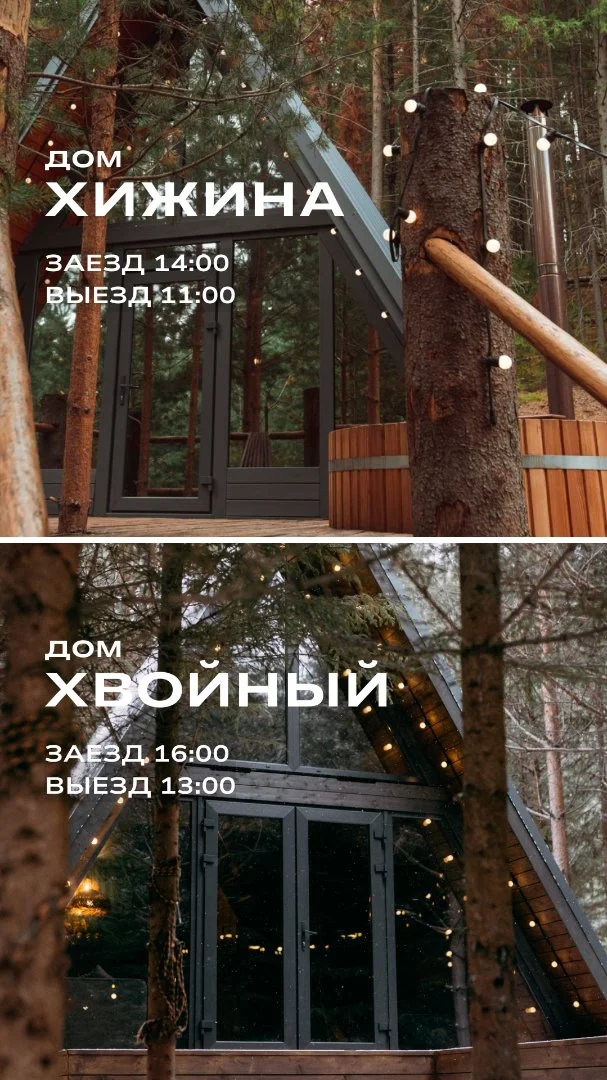 Хвойная Хижина Аренда треугольного дома в лесу - миниатюра 2