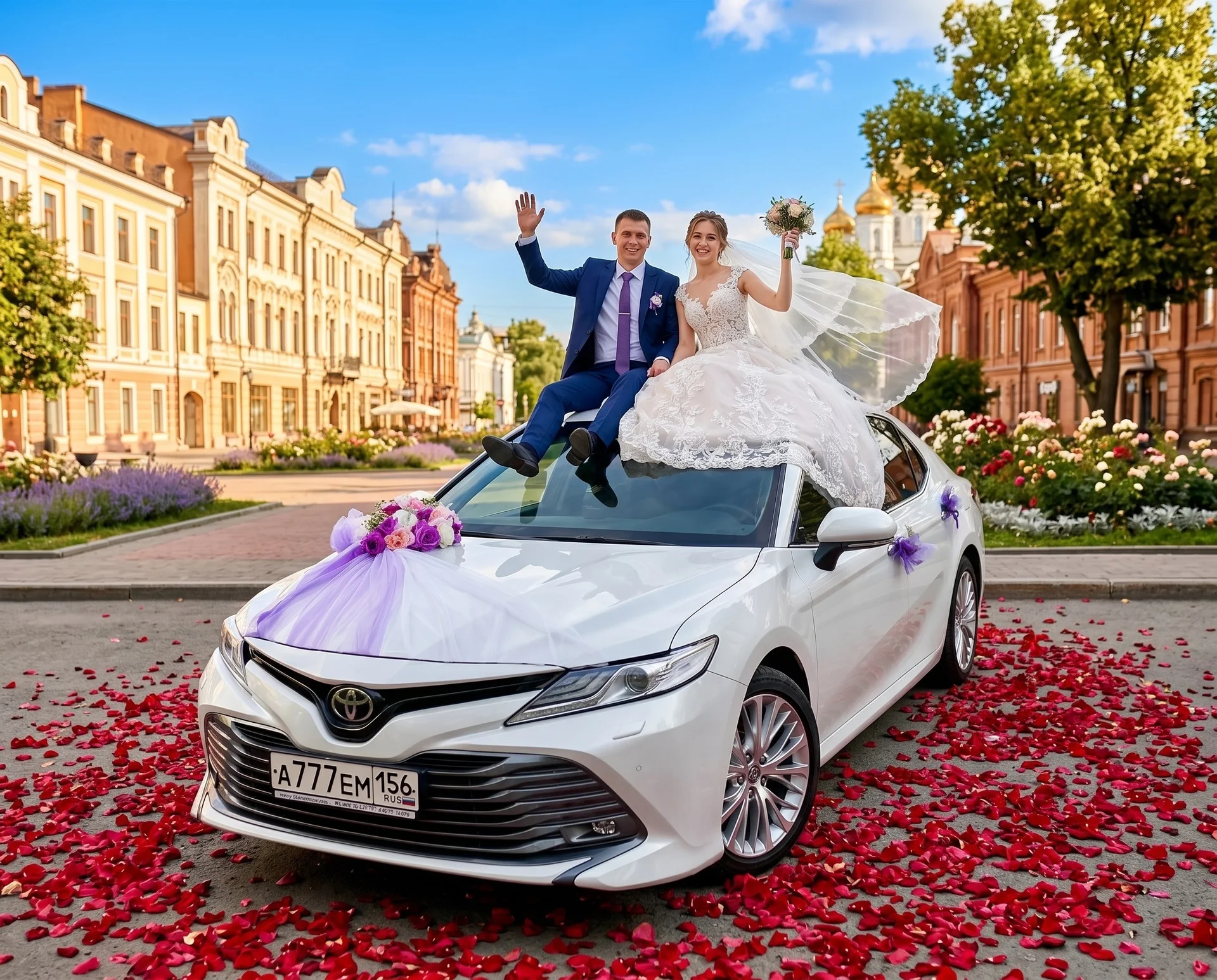 Автомобиль на свадьбу - миниатюра 2