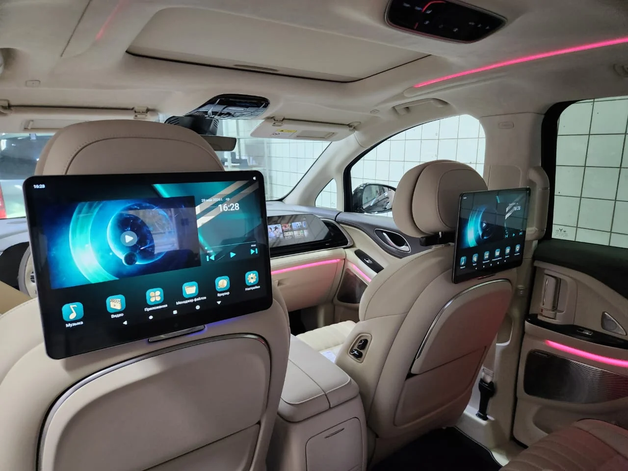 УСТАНОВКА ПОТОЛОЧНЫХ МОНИТОРОВ ANDROID В ЛЮБОЙ АВТОМОБИЛЬ - миниатюра 12