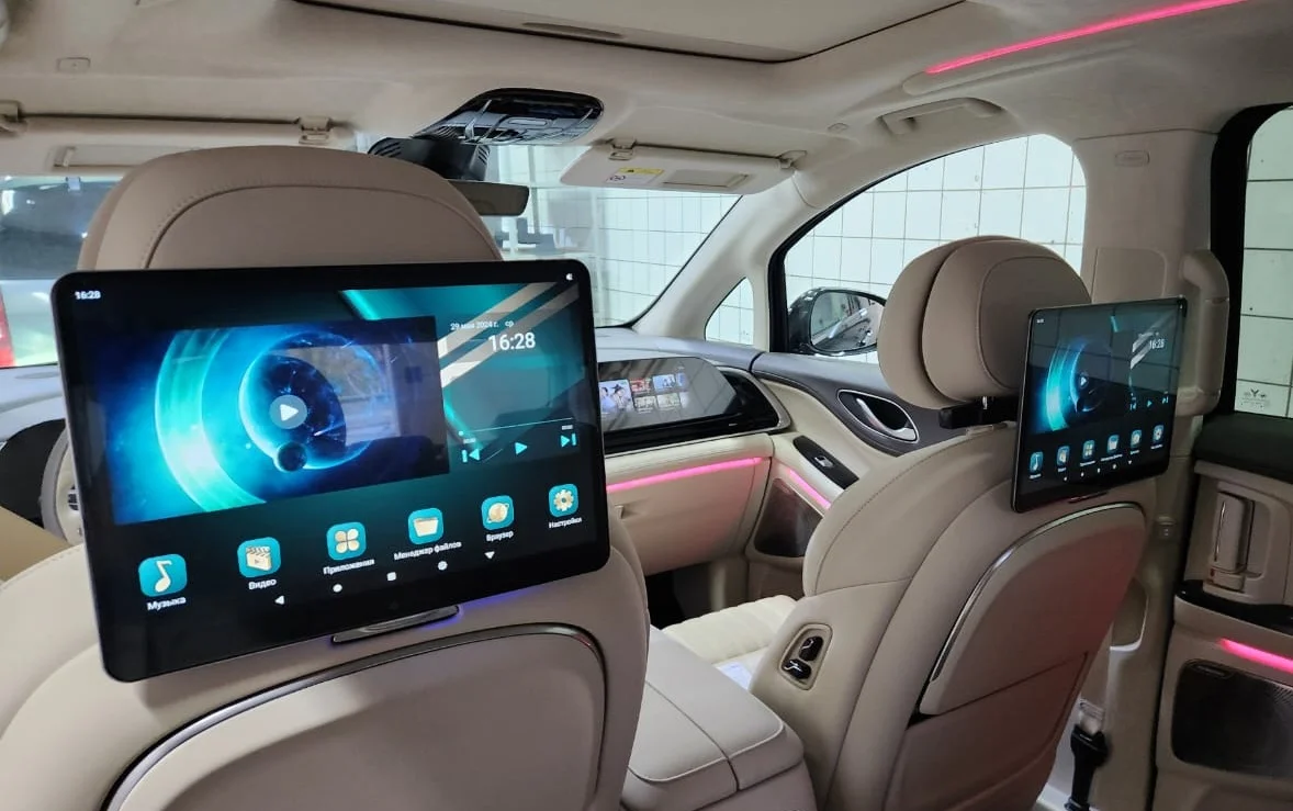 🔥УСТАНОВКА ПОТОЛОЧНЫХ МОНИТОРОВ ANDROID В ЛЮБОЙ АВТОМОБИЛЬ / В МОСКВЕ - миниатюра 15