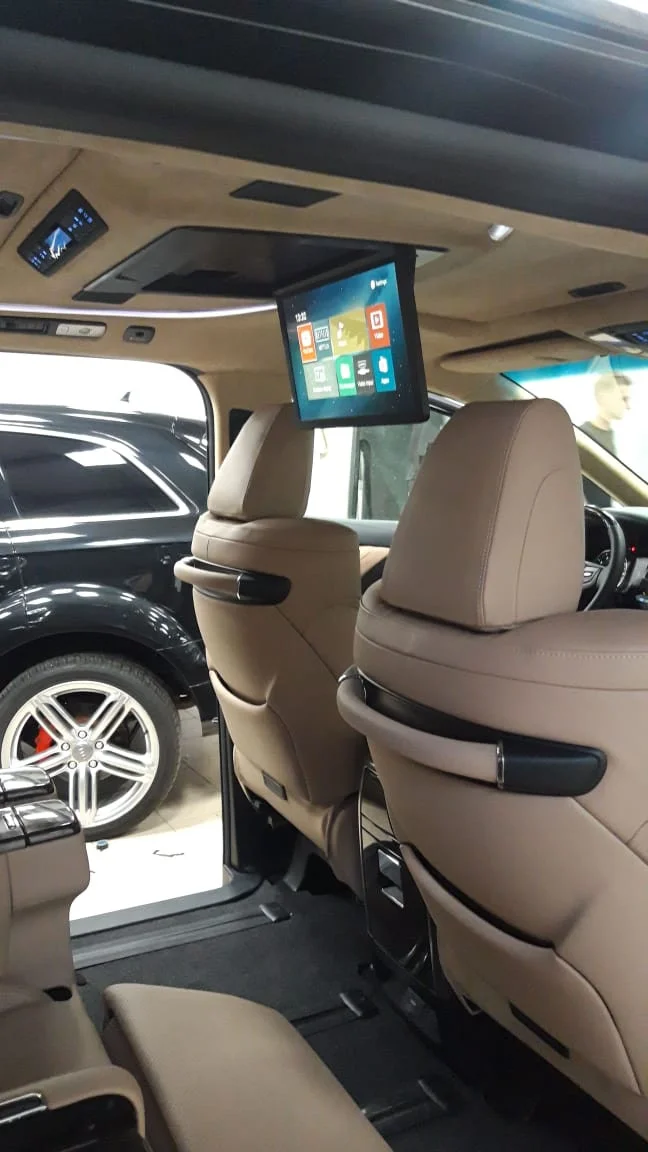 ПОТОЛОЧНЫЙ СМАРТ ТВ ДЛЯ TOYOTA ALPHARD (1920X1080, ANDROID) СЕРЫЙ - миниатюра 2