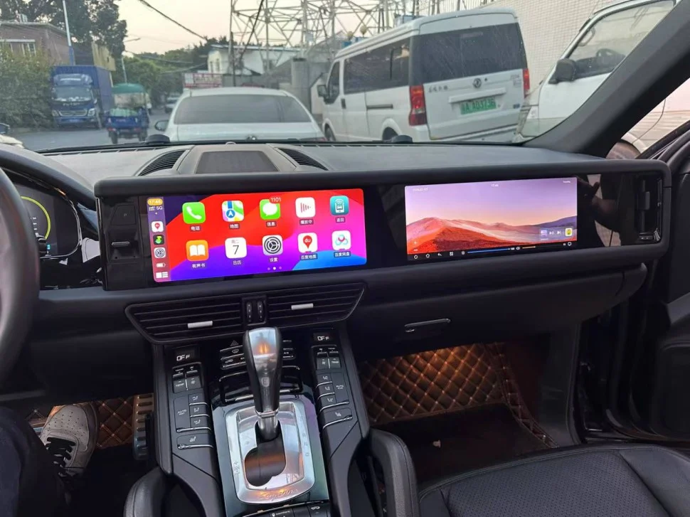 МОНИТОР ANDROID 12,3"+12,3" ДВОЙНОЙ ДЛЯ PORSCHE CAYENNE 2014-2016 - миниатюра 2