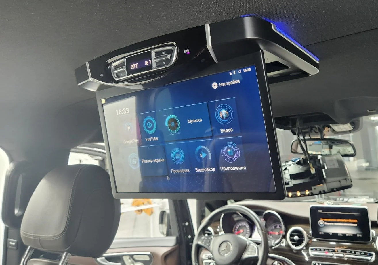 Установка потолочных мониторов android в любой автомобиль - миниатюра 11