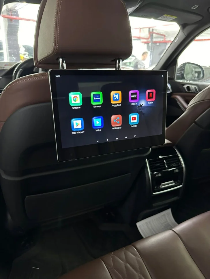 Мониторы android для BMW X7 в штатное крепление спинок сидений - изображение 1