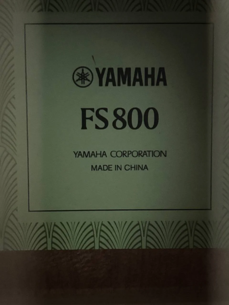 Акустическая гитара Yamaha FS800 - миниатюра 3